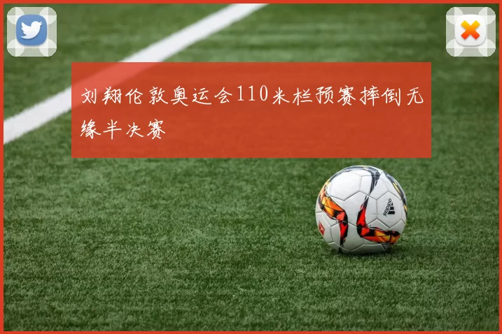 刘翔伦敦奥运会110米栏预赛摔倒无缘半决赛